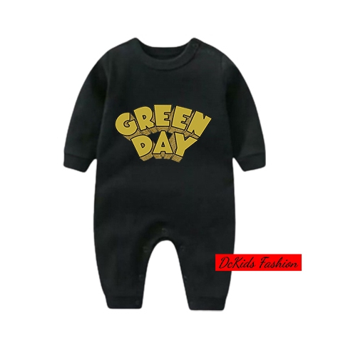 DcKids Romper Bayi Greenday / Jumper Bayi Fashion / Sleepsuit Bayi 2-12 Bulan