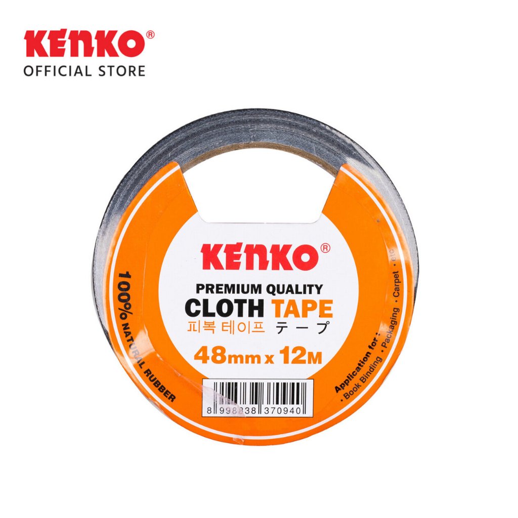 

KENKO CLOTH TAPE / LAKBAN KAIN 48MM/15Y ORANGE CORE PRM - YELLOW