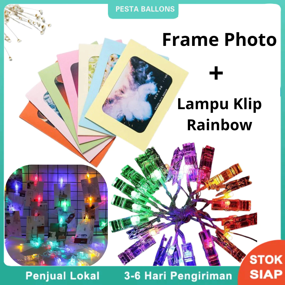 Paket Lampu dan Frame Photo/Set Lampu dan Bingkai Foto 2R