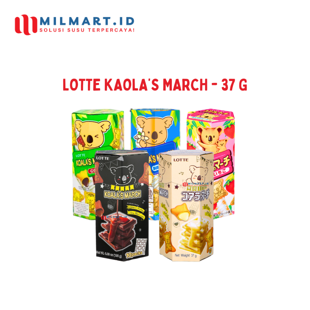 

LOTTE KAOLA'S MARCH BISKUIT CAMILAN KAOLA RASA SUSU KEJU/COCOA/VANILA/CHOCOLATE/STRAWBERRY