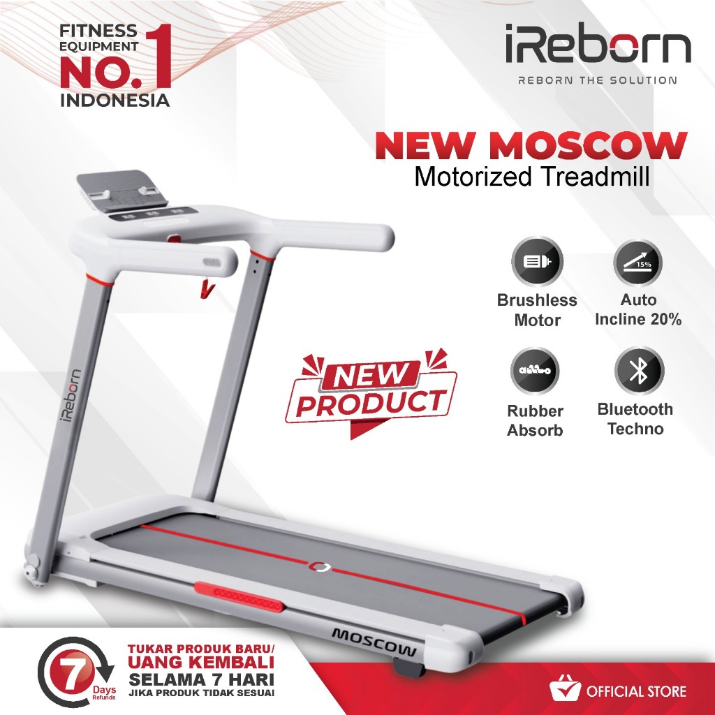 Alat Fitness Treadmill IReborn Moscow M1(BANDUNG)