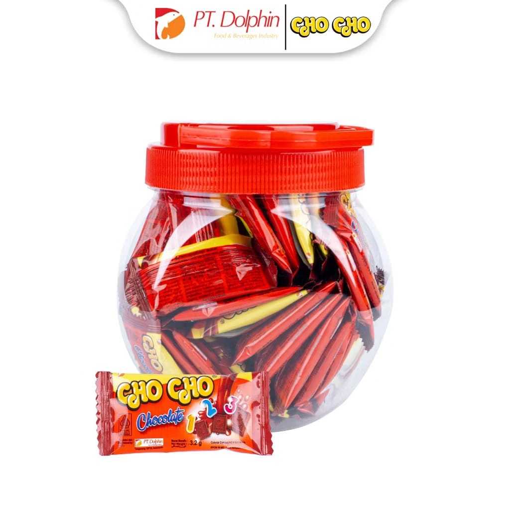 

Cho Cho Chocolate 123 Jar | Isi 60 Pcs | Dolphin