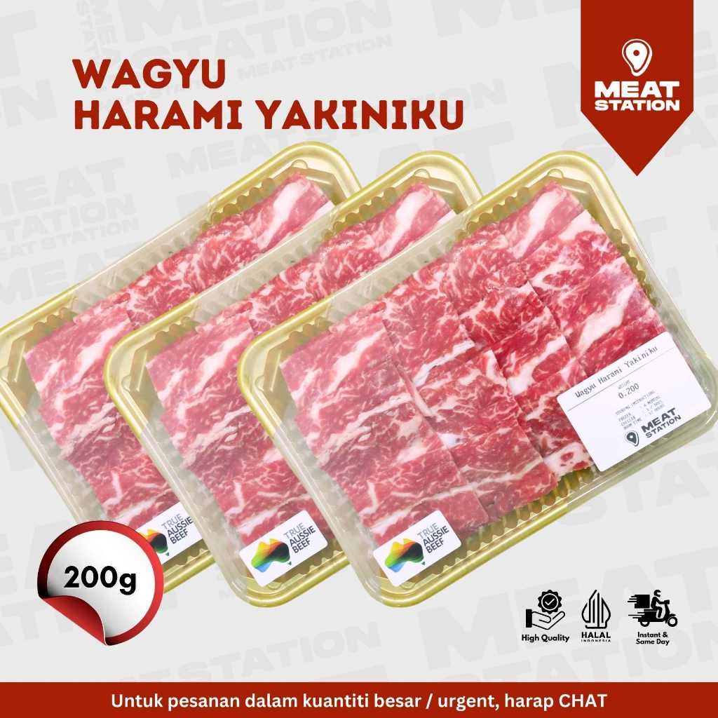 

RB Wagyu Harami Yakiniku Cut 200g / Beef Slice Cut/ Daging Sapi/ Shabu-shabu/ BBQ