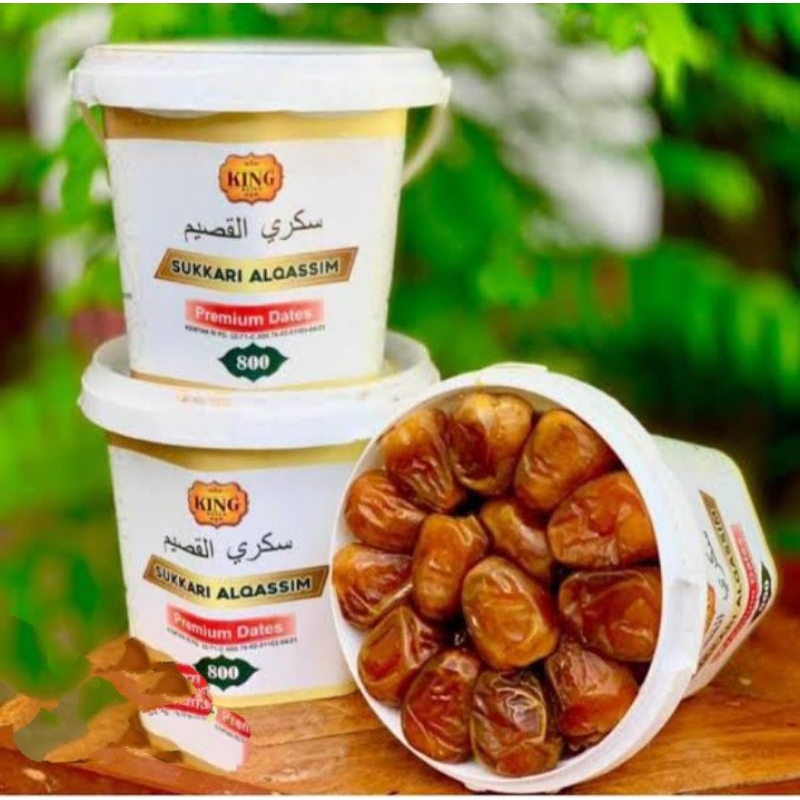 

dates kurma kurma sukari king 800gram kemasan ember murni asli original