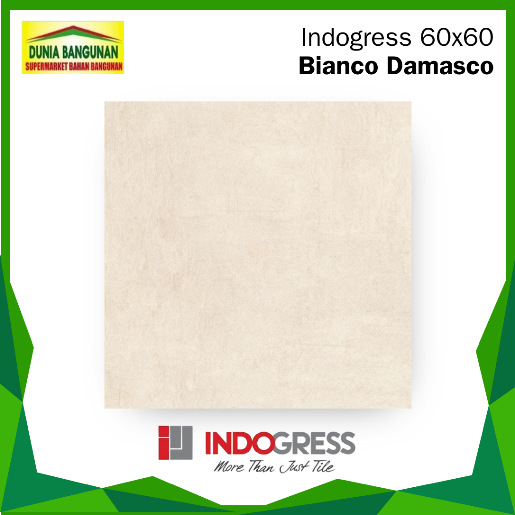 Granit 60x60 Indogress Bianco Damasco Granit Lantai Matt/Keset Granit Lantai Teras/ Granit Dapur