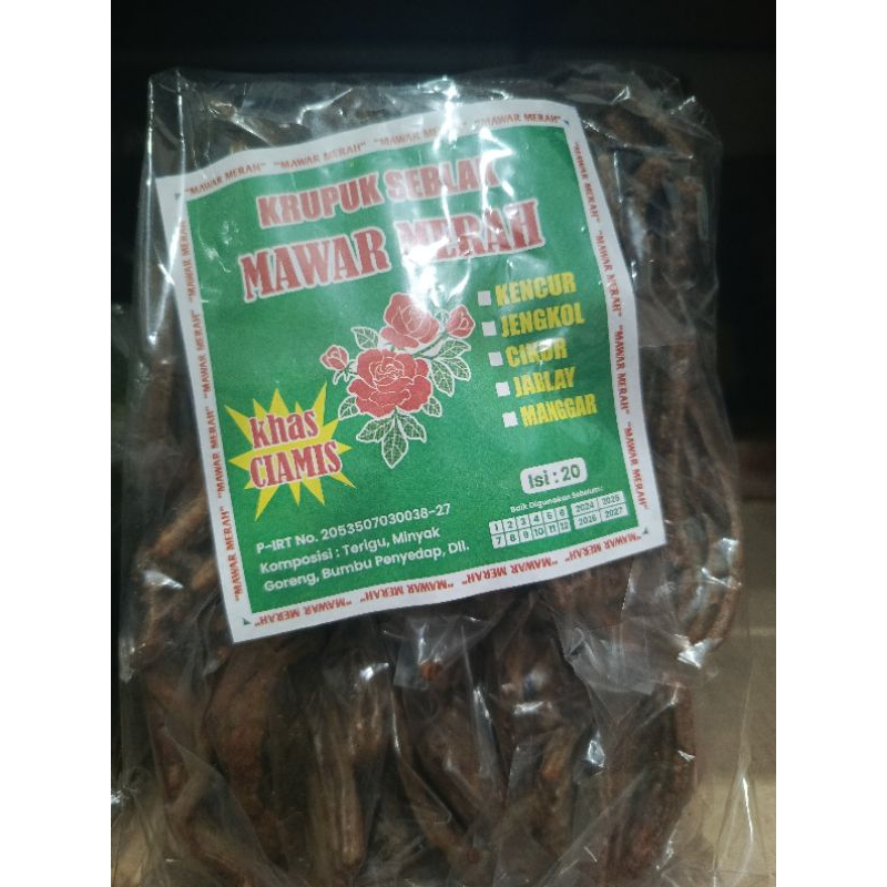 

KRUPUK SEBLAK JENGKOL 500an ISI 20 PCS/PACK