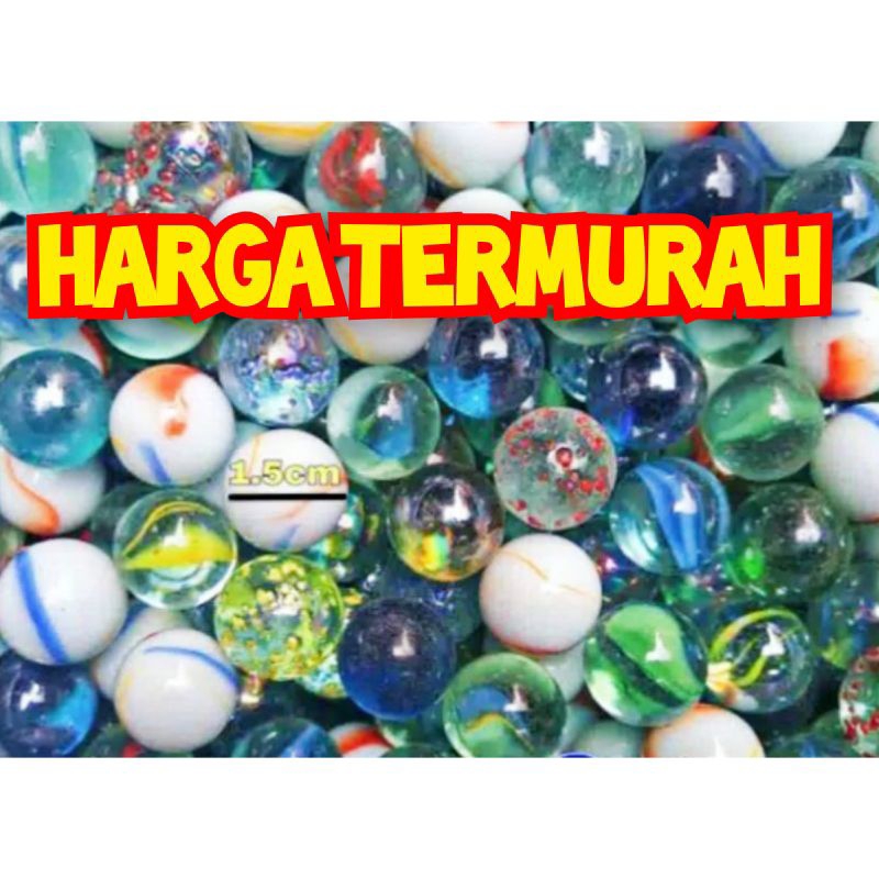 20 PCS MURAH Gundu Campur / Kelereng / Gundu Susu / Gundu Metalik / Gundu Belimbing