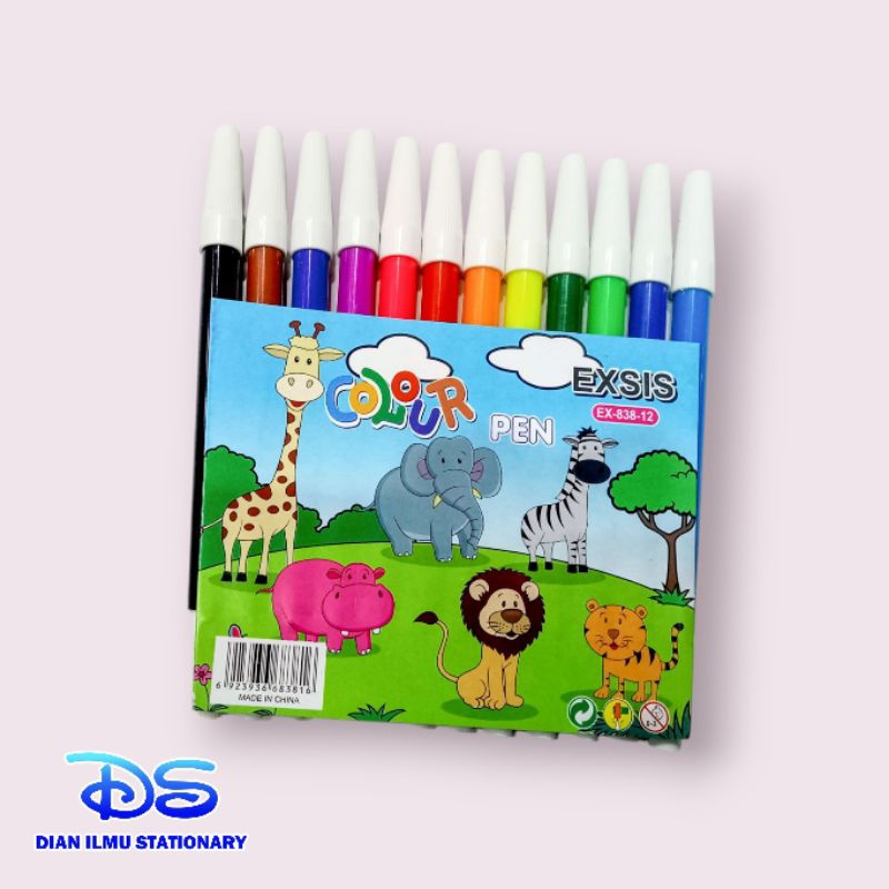 

spidol 12 warna exsis ex-838-12