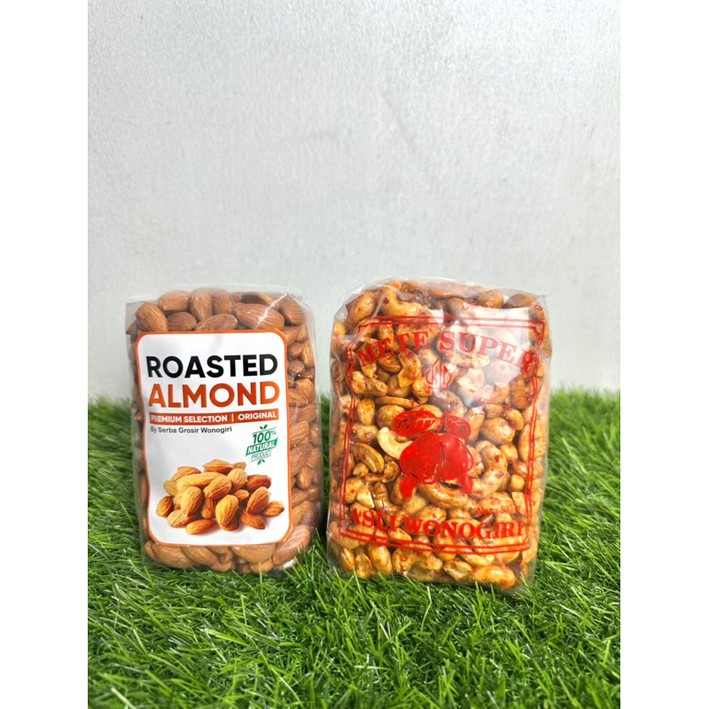

PAKET BUNDLING ALMOND PANGGANG 500 GRAM DAN KACANG METE 500 GRAM