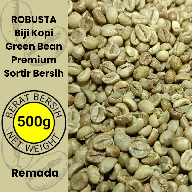 

Biji Kopi Robusta 500 gr Green Bean Greenbean Premium Sortir Bersih Temanggung Kebumen Purworejo