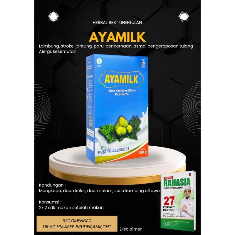 

Ayamilk Susu Kambing Ettawa Plus Herbal