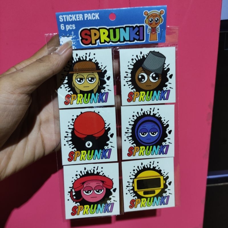 

Sticker Sprunki 1Pack isi 6pcs Bisa Di Jual Lagi