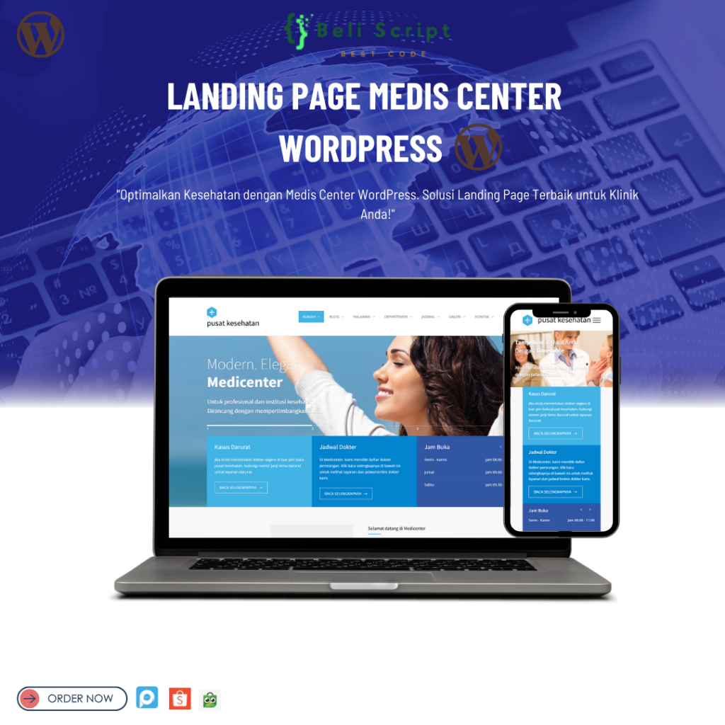 Landing Page Medis Center WordPress