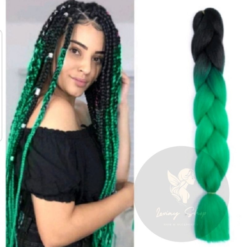 Kepang Extension Rambut Sintetis Model Kepang Jumbo Panjang 24Inch 75g Rambut Kepang extension