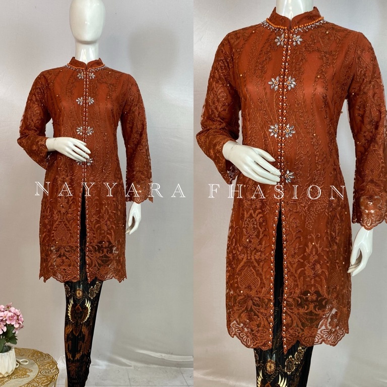 KODE X3R Kebaya Modern  Kebaya Tunik  Setelan Kebaya Brokat  Kebaya Brokat  Kebaya Encim  Tunik Bruk