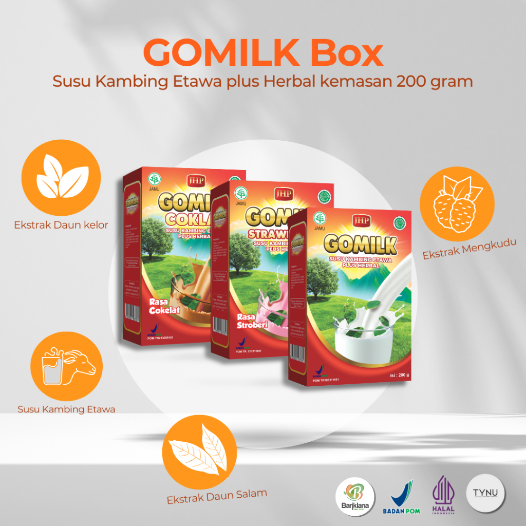 

Susu Kambing Etawa Plus Herbal Gomilk 200g - Open reseller