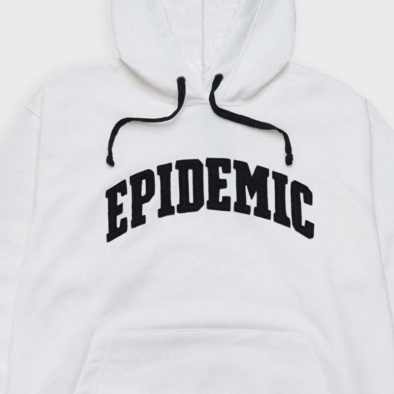 EPIDEMIC Demeter Pullover Hoodie White - Navy Sweater Pria Wanita
