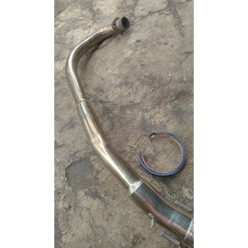 Silencer HRX & Pipa DBS KWS Upgrade pipa atas gede rata untuk satria Fu karbu series