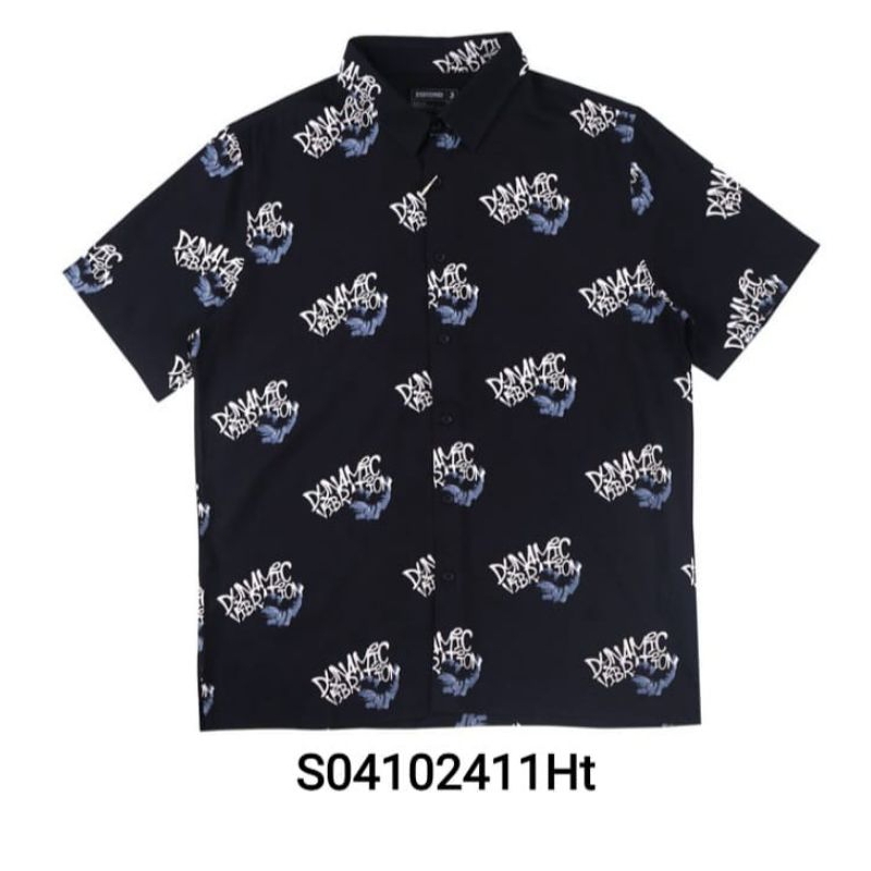 Kemeja Pria Full print Lengan Pendek pria 3second Best Seller
