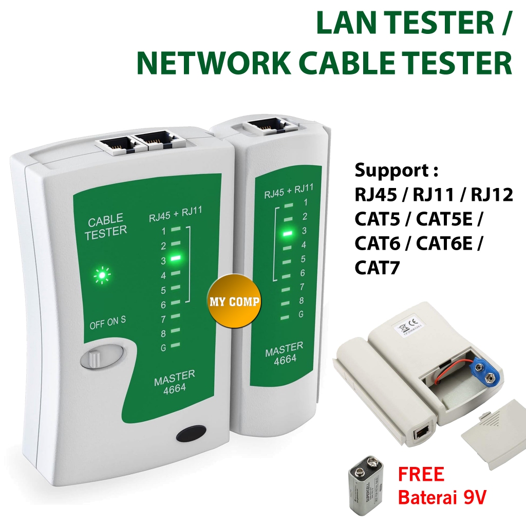 Lan Tester / Network Cable Tester / Ethernet RJ45 Kabel UTP RJ11 Tester