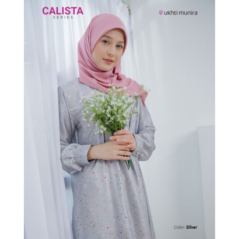 CALISTA GAMIS UKHTI MUNIRA GAMIS AMEERA SILK MOTIF TERBARU