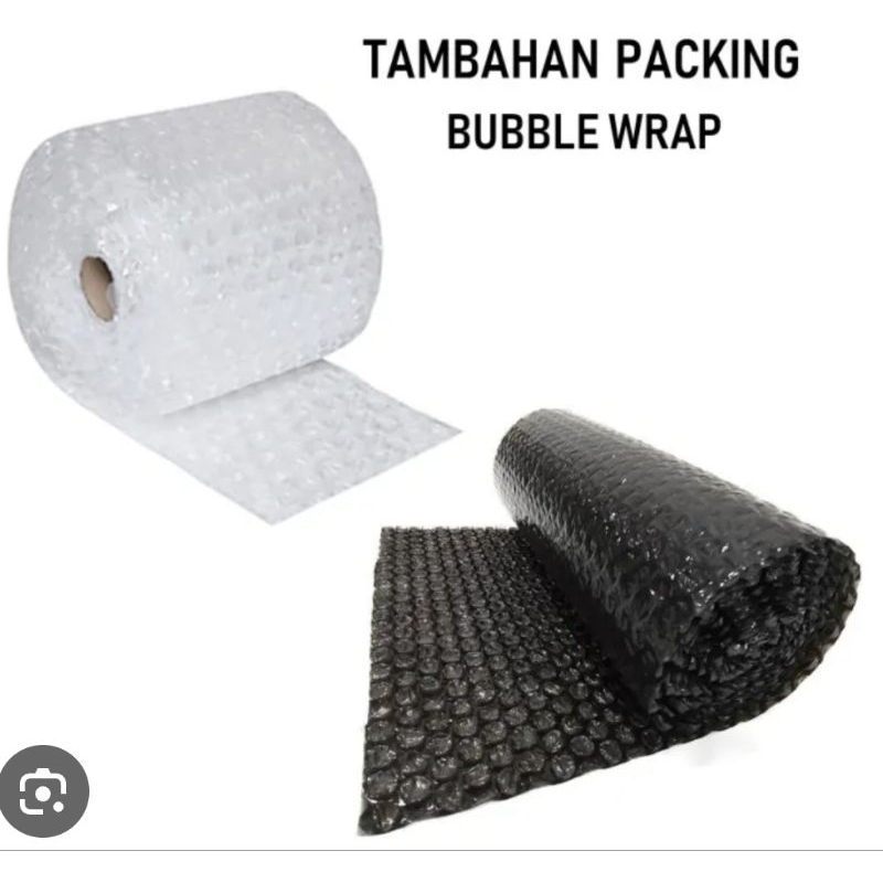 

Bubble wrap tambahan ekstra packing