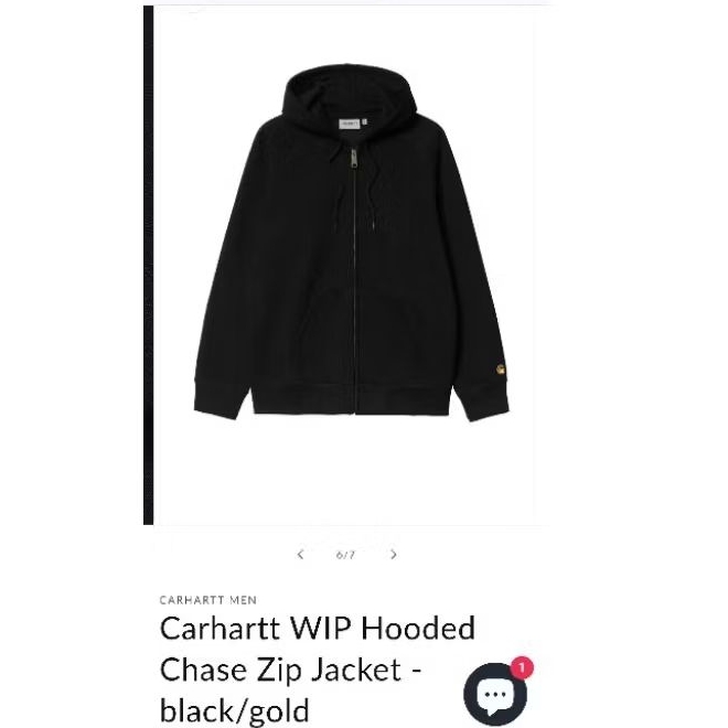 ZIPPER CARHATT WIP HOODED BLACK