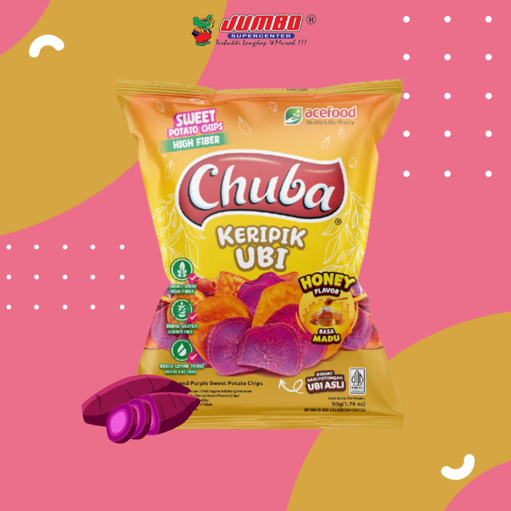 

Chuba Keripik Ubi Rasa Madu 45g - Makanan Ringan