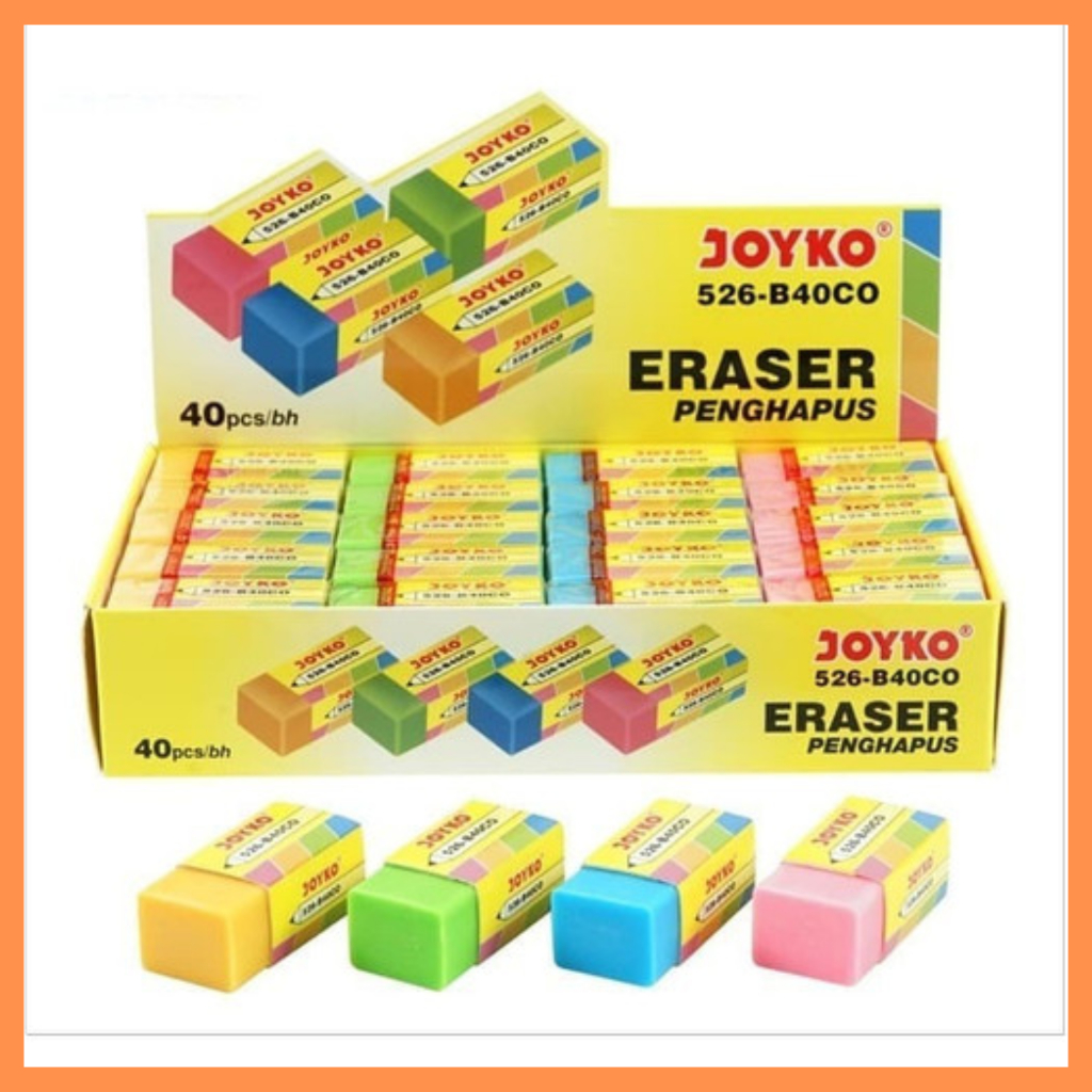 

JOYKO Penghapus pensil kecil warna warni 526-B40CO