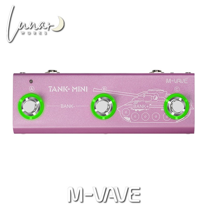 Efek Gitar M-VAVE TANK-MINI Multi Effects