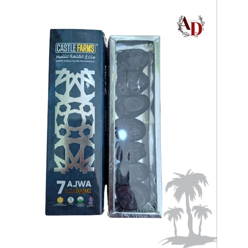 

7 Butir Kurma Ajwa (Castlefarms), Ajwa Dates Premium