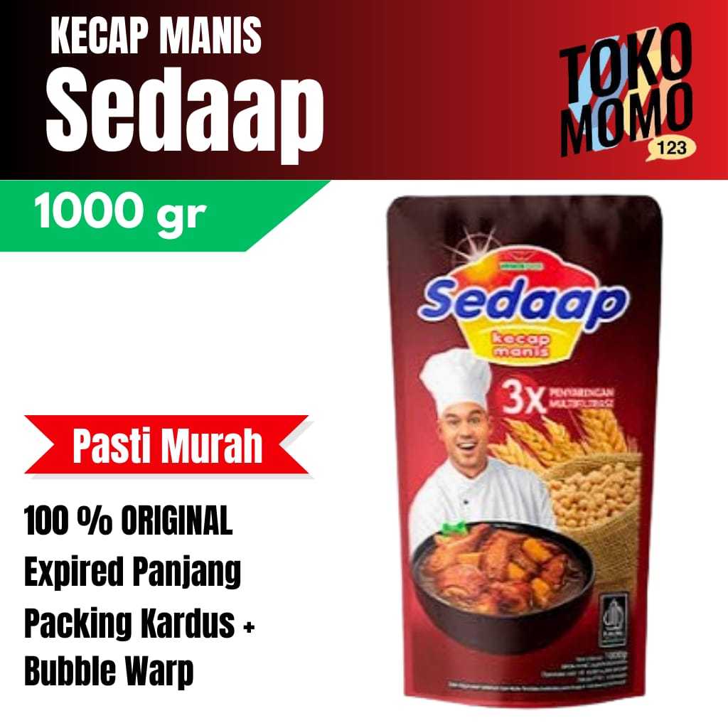 

Sedaap Kecap Manis Pouch 1000 gr / 1 liter Murah di Toko Momo123