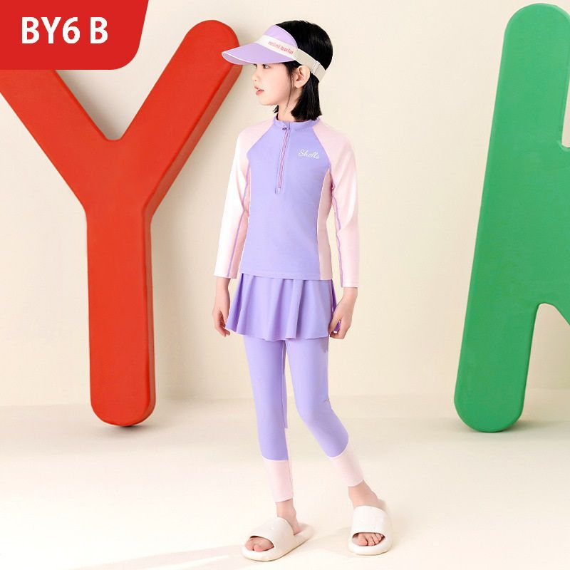BY6 BAJU RENANG ANAK PEREMPUAN / BAJU RENANG ANAK KOREA / BAJU RENANG ANAK PINK / BAJU RENANG ANAK P