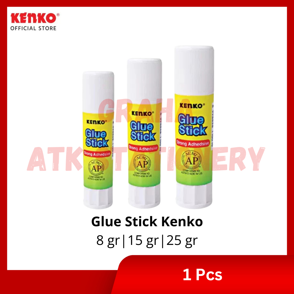 

[1 Pcs] Lem Glue Stick Kenko 8gr 15gr 25gr / Lem Stik Batang Kertas Kenko 8gr 15gr 25gr