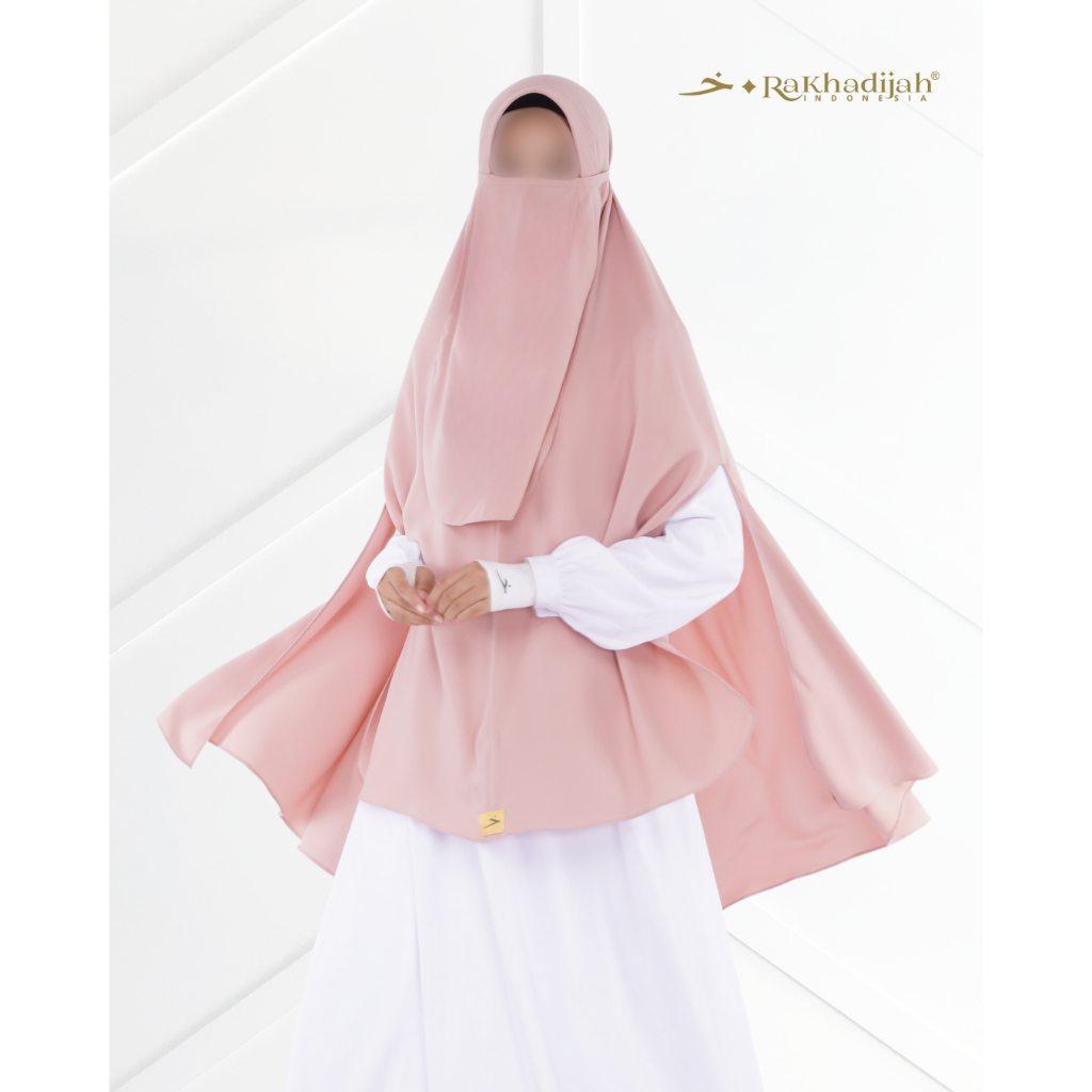 Khadijah Indonesia - Khimar Basic Antem Slim Split-Hand (Belah Tangan) | Kerudung Jumbo | Free Cadar