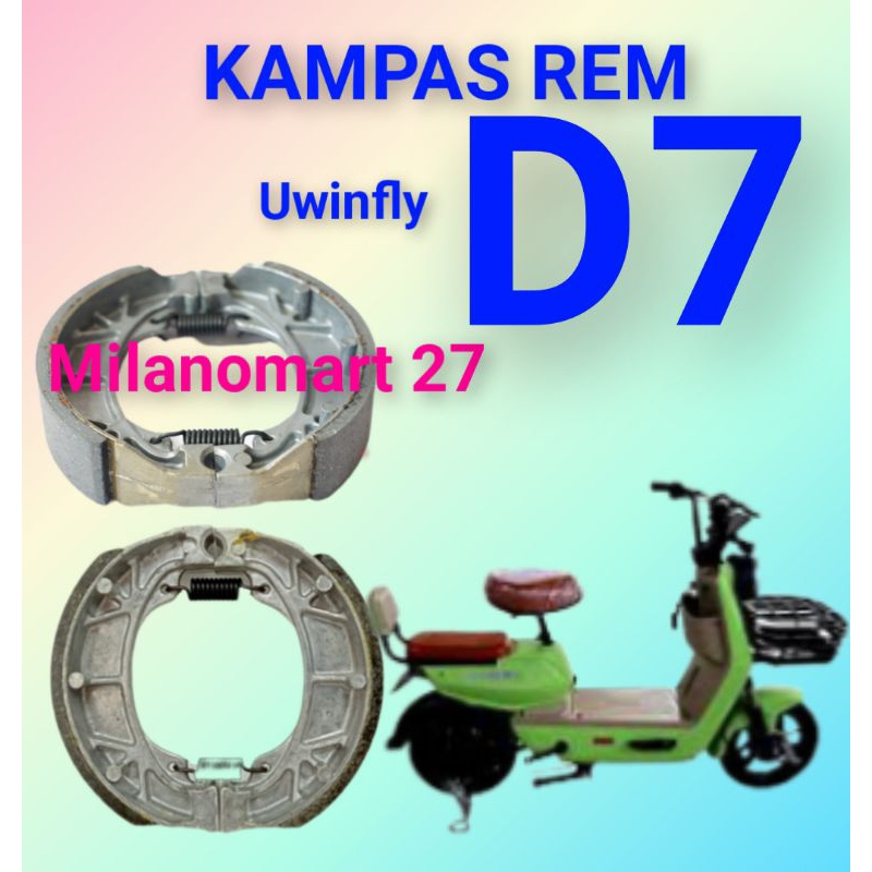 kampas rem uwinfly D7 kampas rem sepeda listrik uwinfly D7