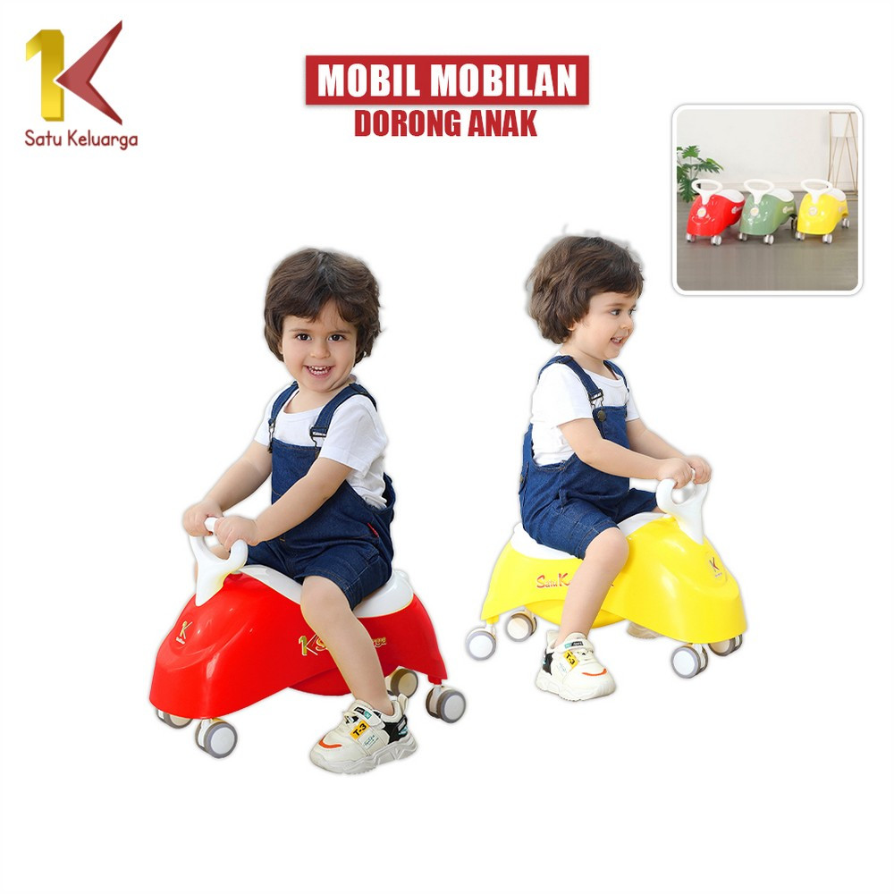 Satu Keluarga Mainan Mobil Mobilan Dorong Anak M361 Skuter Duduk Anak dengan Musik Ride On Twist Car