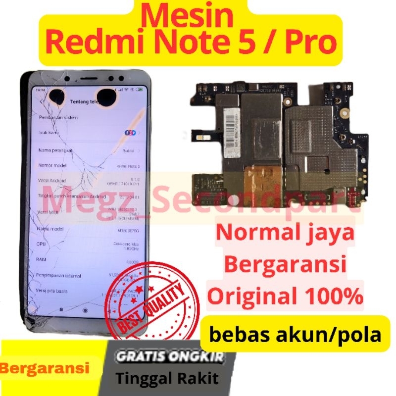 Mesin Xiaomi Redmi Note 5 / Pro Normal Perawan Tested mesin Renot 5 Redmi not 5 bisa note 5 pro hidu