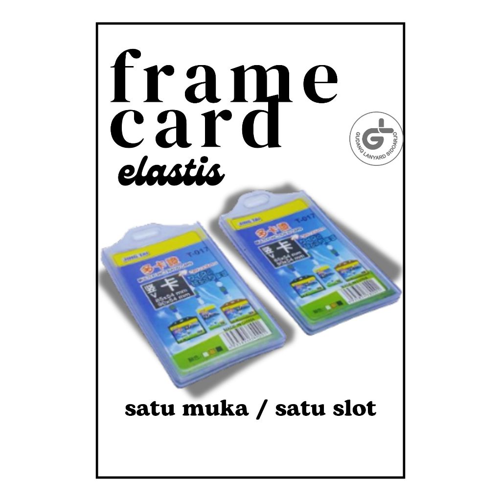 

CASING ELASTIS 1 MUKA / Frame elastis idcard 1kartu / casing idcard / card holder elastis