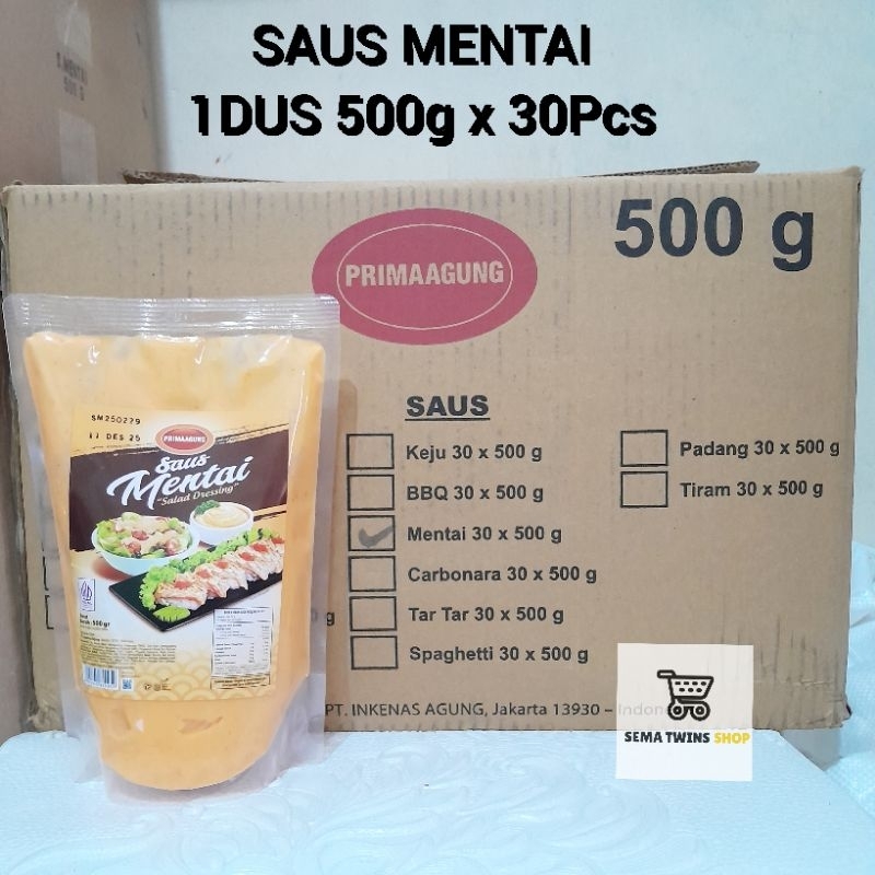 

Saus Mentai 1DUS (500gr x 30Pcs)