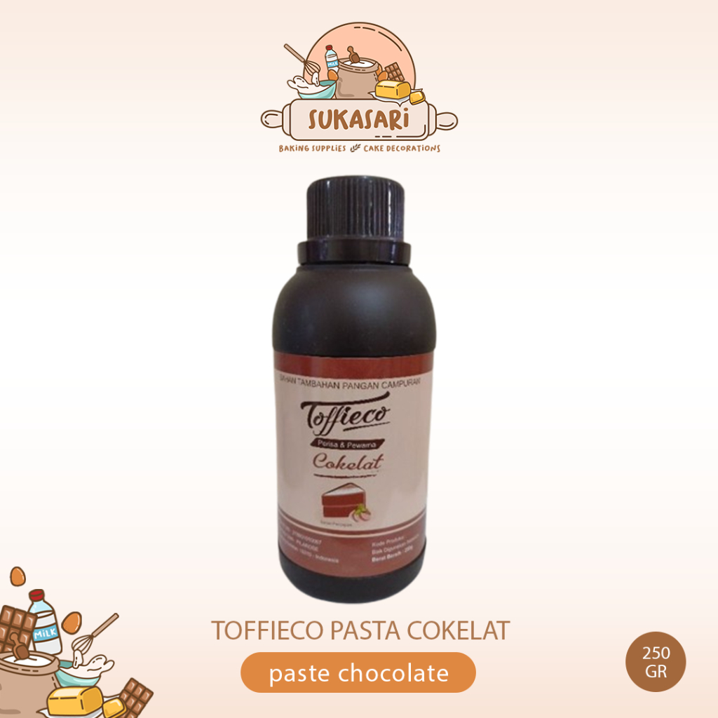 

Toffieco Pasta Cokelat 250gr / Cokelat perisa paste
