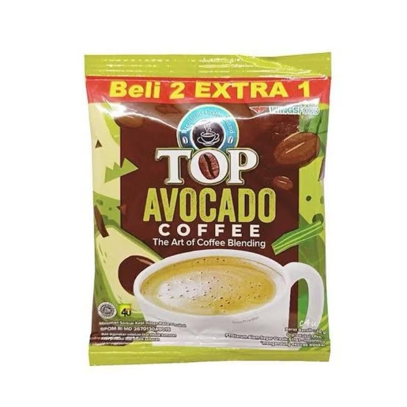 

Top Coffee Avocado 1 renteng isi 15 sachet x 20 gram