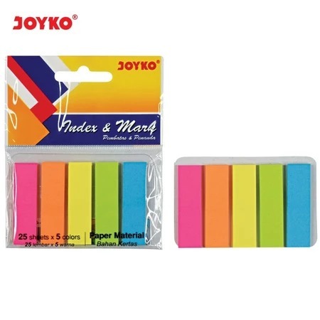 

(1 SET) INDEX MARK / PENANDA KERTAS / PEMBATAS BUKU / MEMO / STICK NOTES JOYKO IM-45 BAHAN KERTAS