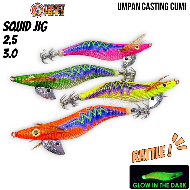 Squid Jig / Egi Umpan Casting Cumi Size 2.5# 3.0#