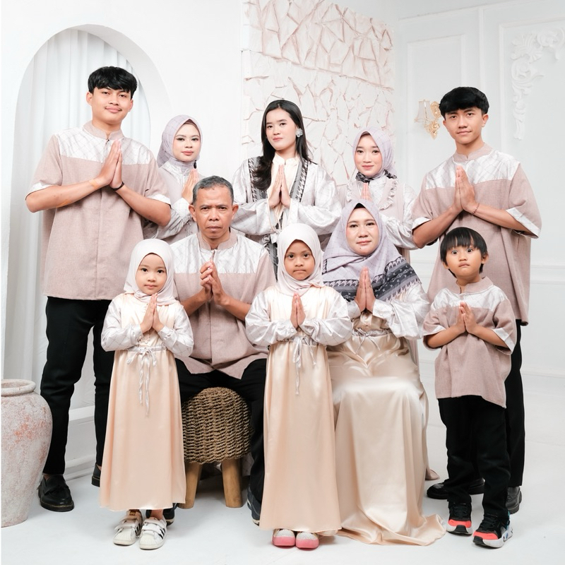 RIFANYHIJAB Baheera Series EidSeries Sarimbit Baju Couple Keluarga