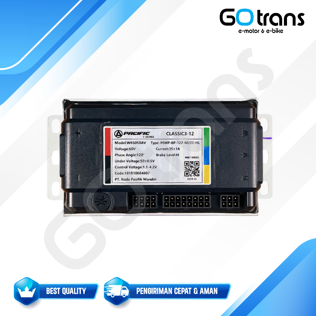 Gotrans Controller Motor Listrik Pacific Exotic / Kontroller Motor Listrik Exotic Sprinter 60V / Con