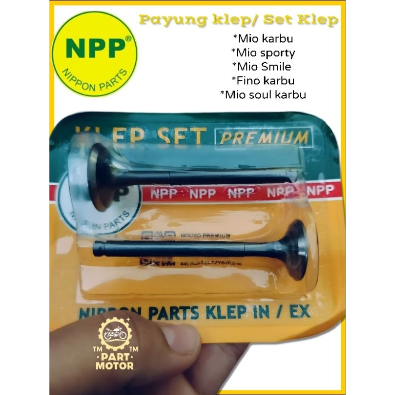 Payung Klep / Klep set Npp Mio smile/Mio sporty/Fino karbu / Mio soul karbu