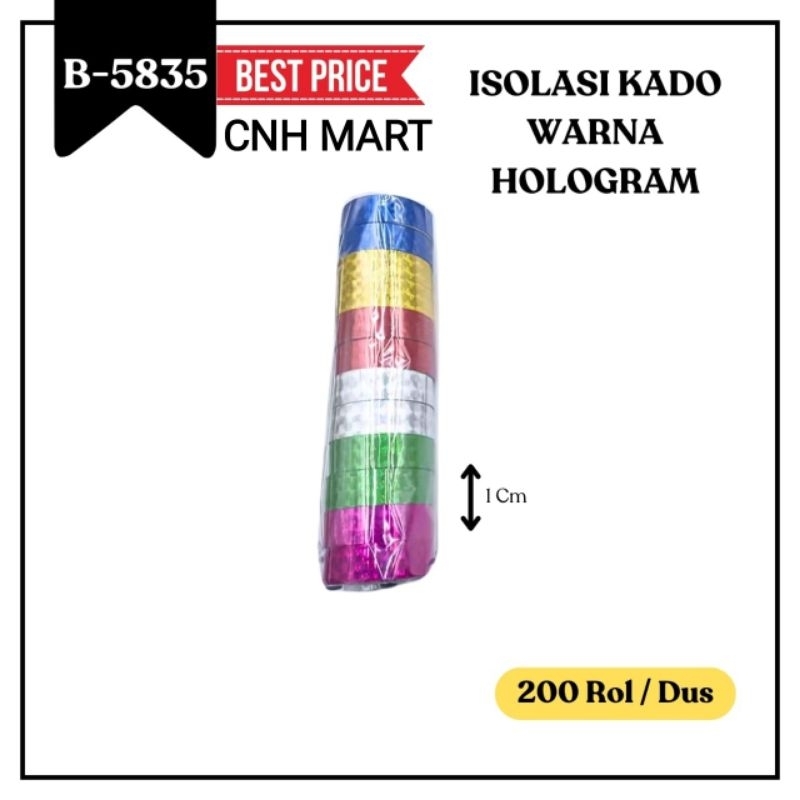 

Isolasi Hologram - Solasi - Solatif warna Stabilo Harga 12Pcs