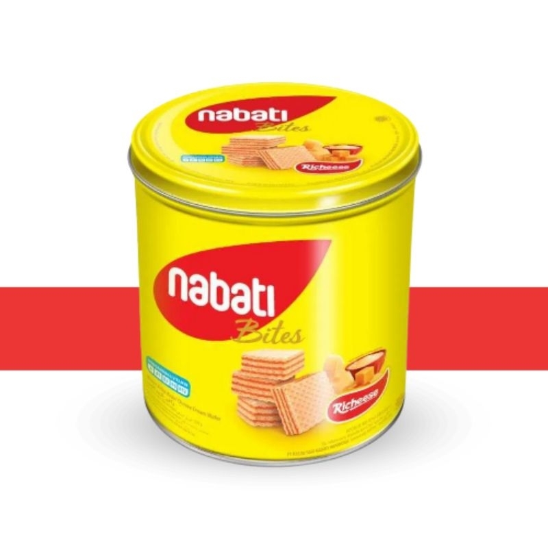 

NABATI Bites Richeese Kaleng 287gr - Wafer Krim Keju 287 gram