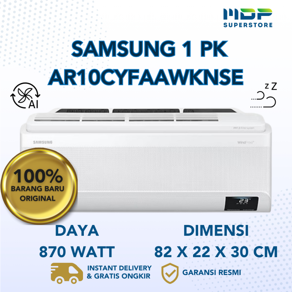AC SPLIT SAMSUNG 1 PK AR10CYFAAWKNSE WIND-FREE INVERTER